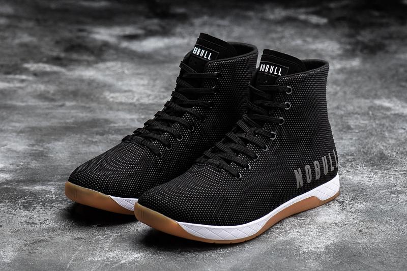 Women's Nobull High-Top Gum Trainers Black | SG I2877L